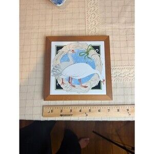 Goose and Gander Ceramic Trivet/Wall Hanging